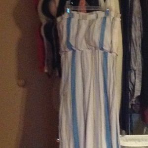 Strapless maxi dress